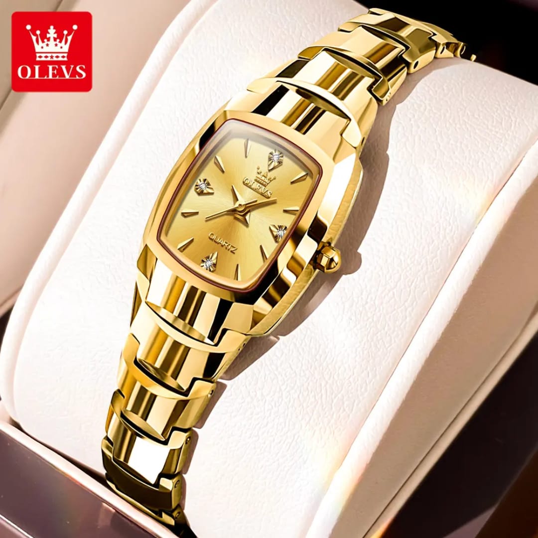 OLEVS 7006 Original Ladies Luxury Gold Watch – Elegant Premium Timepiece