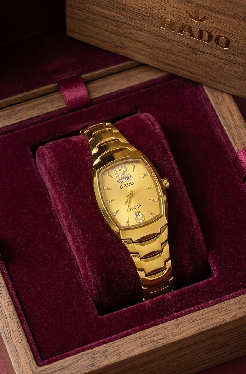 RADO Luxury Ceramic Gold Men's Watch – Premium China Imported Waterproof Wrist Watch ( Lifetime Color Guarantee )