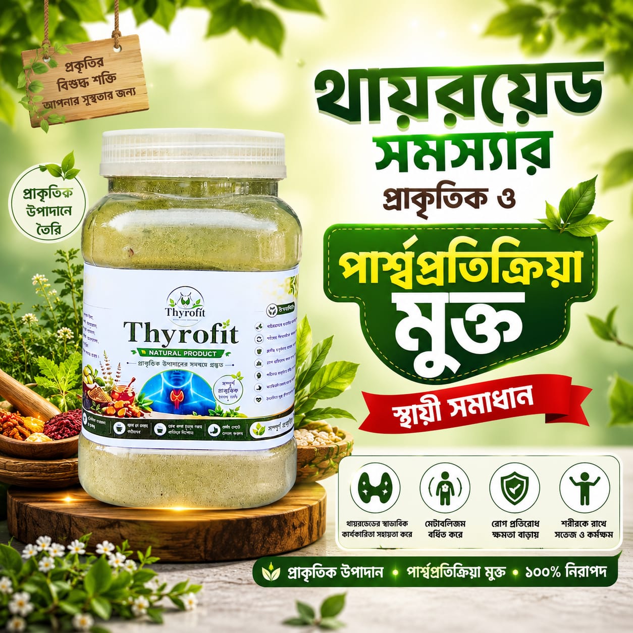 Thyrofit – থায়রয়েড সমস্যার প্রাকৃতিক সমাধান।