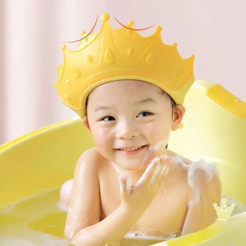 Premium Baby Shampoo Bath Cap – Adjustable Crown Design with Ear Protection
